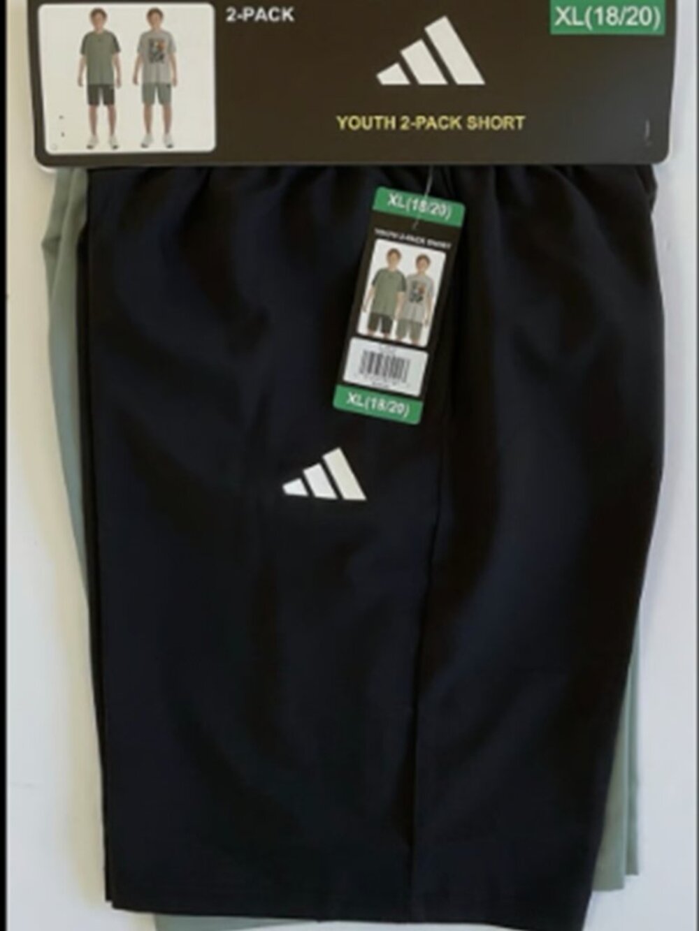 Youth 2- pack adidas shorts - A436